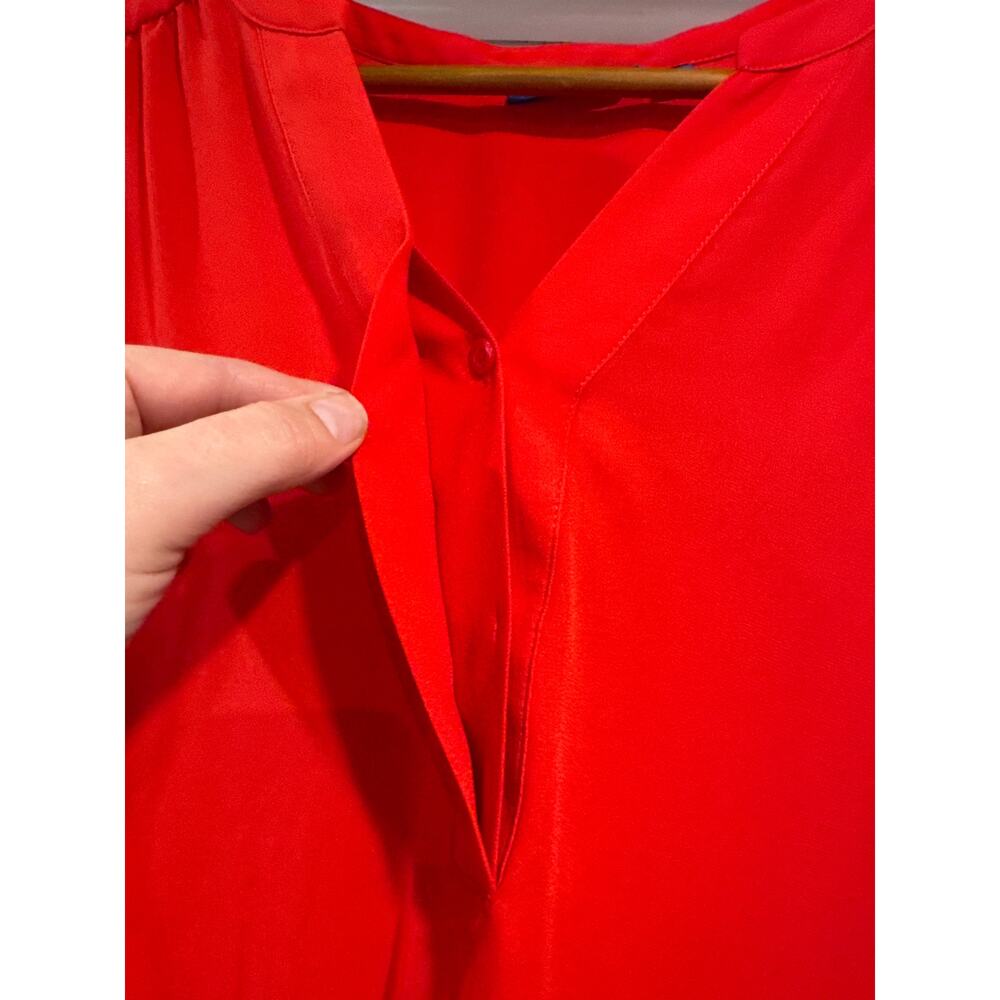 APT. 9 Red Short Sleeve Blouse Women's Size XL - Picture 4 of 9
